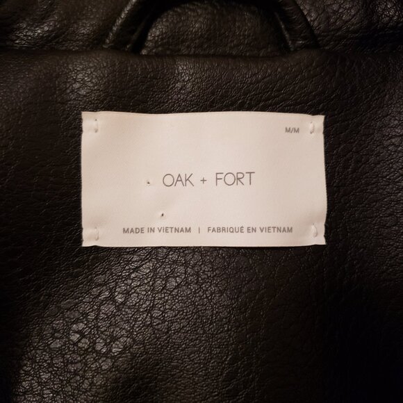 OAK + FORT Vegan Moto Leather - Picture 8 of 8